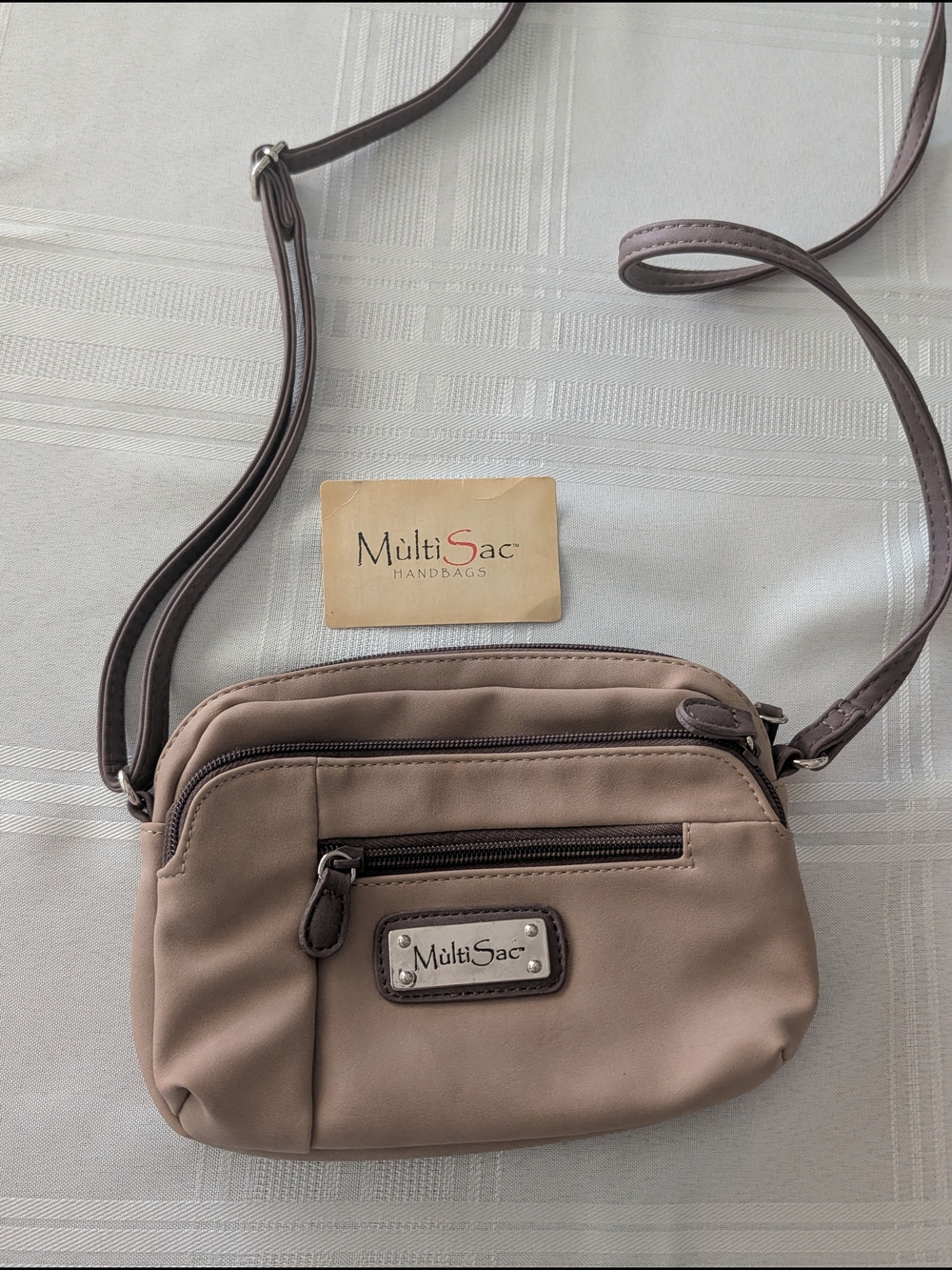 MultiSac Taupe Crossbody Mini Bag
